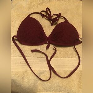 Skinnydip by Melissa Burgundy Bathing Suit Top